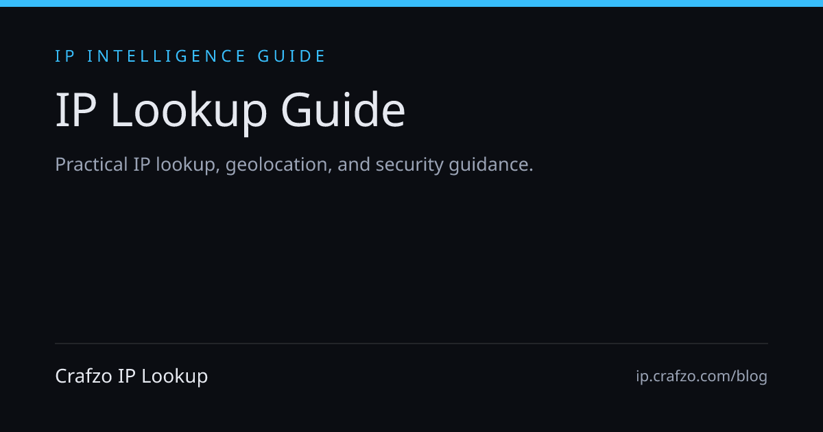 What Does Your IP Address Reveal About You? | Crafzo IP Lookup
